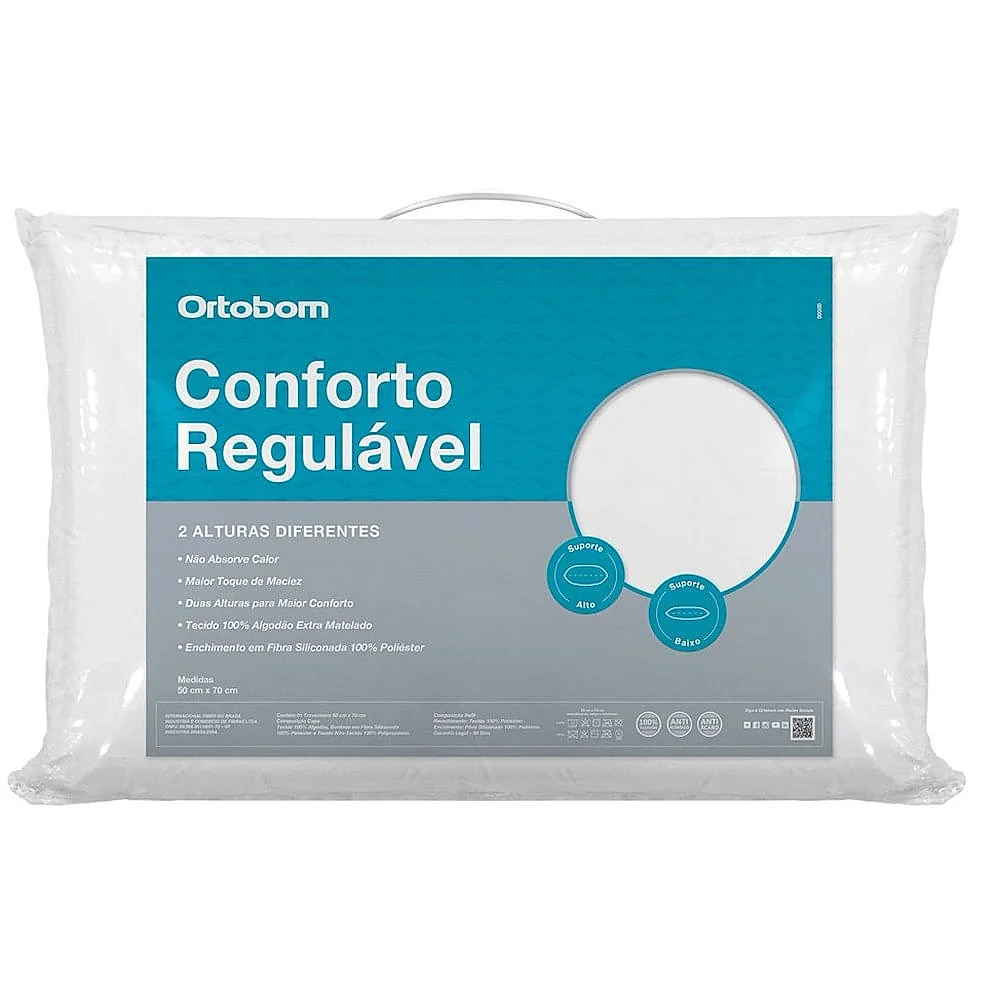 Travesseiro Conforto Regulável Ortobom