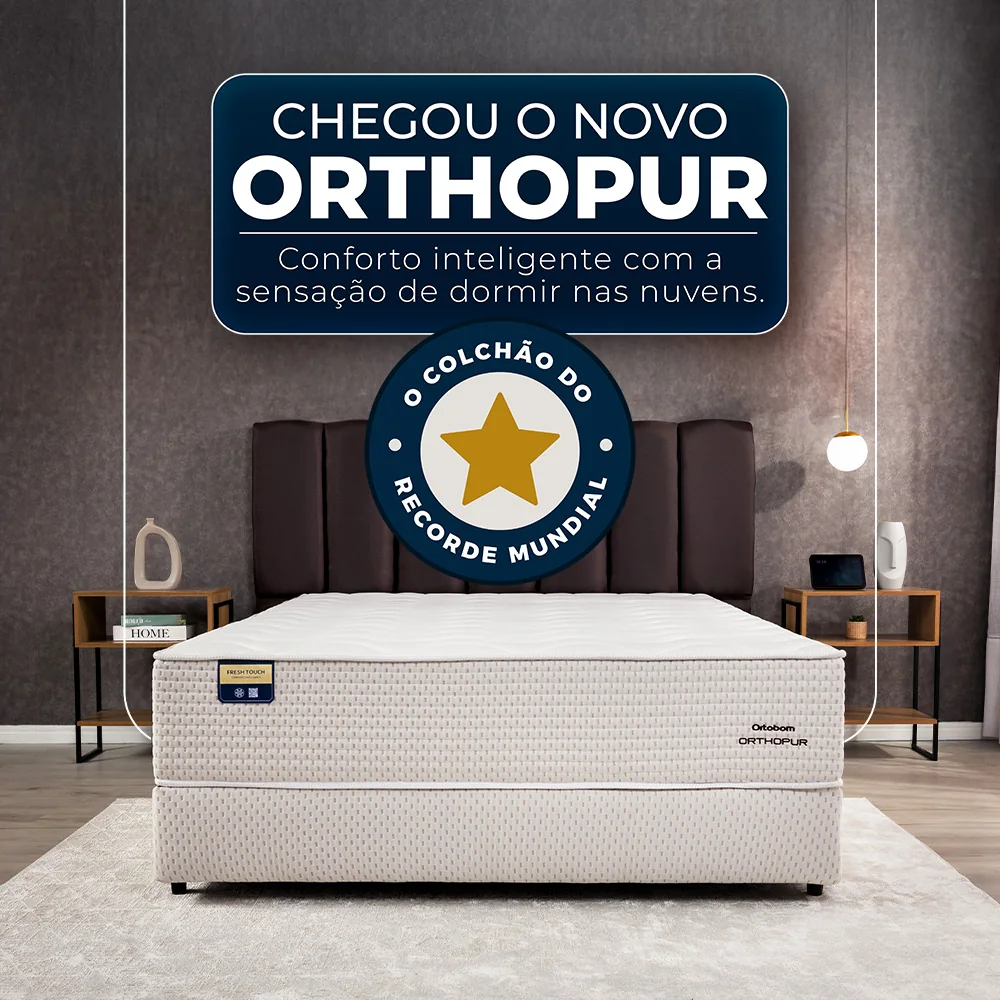 Detalhe do colchão Orthopur Ortobom